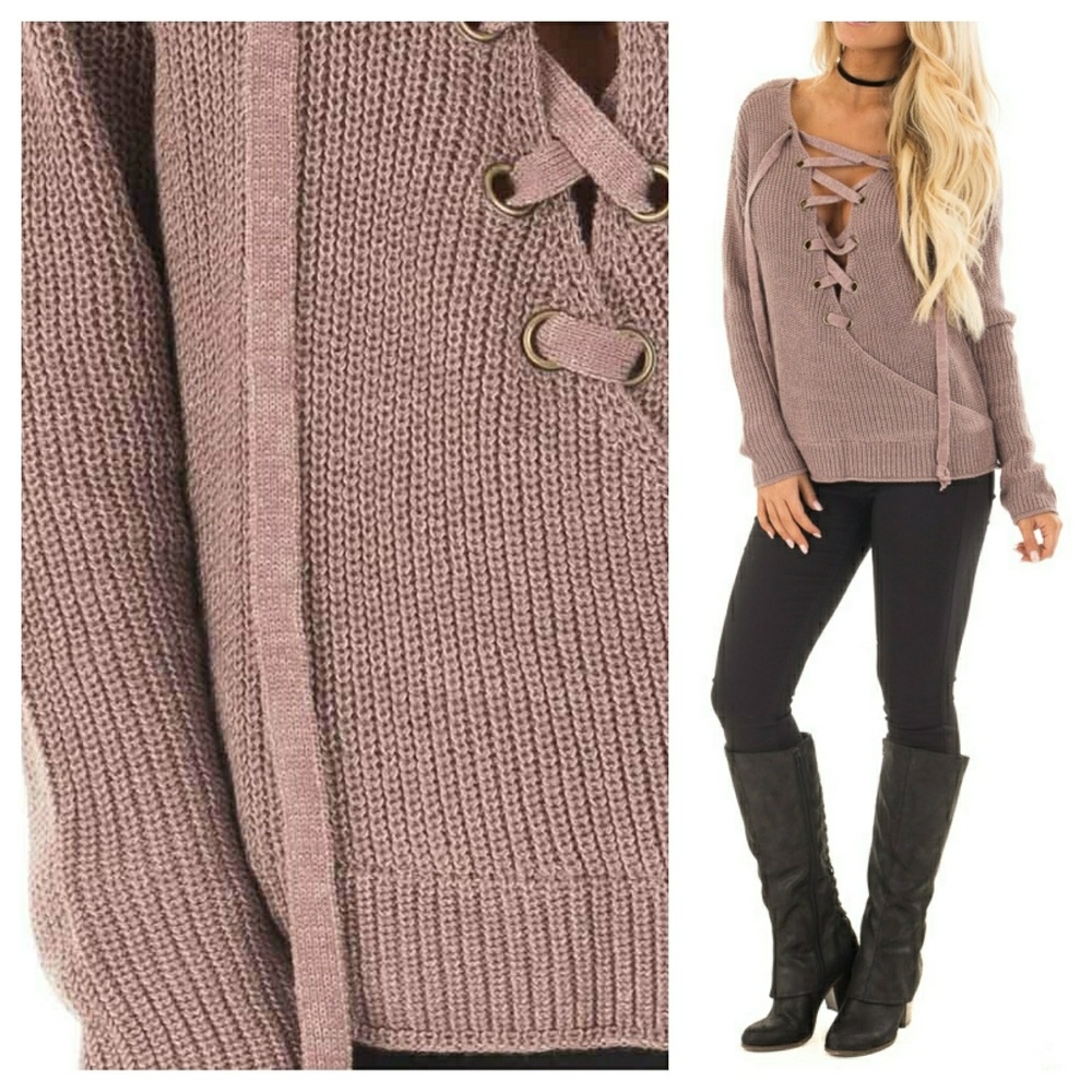 LAST CHANCE (donating 4/6) NWT lace sweater top - Picture 2 of 2